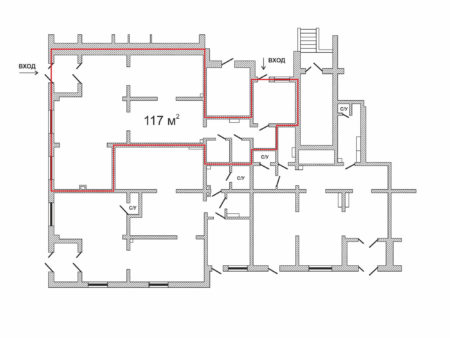 План помещения ЖК "Квартет" (117 м²)