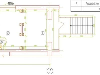 Торговое помещение 35.8 м², Байконурская 15 - План