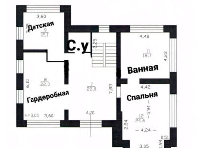 Загородный дом 431 м², Воейковское шоссе д.15 - План 2-ого этажа