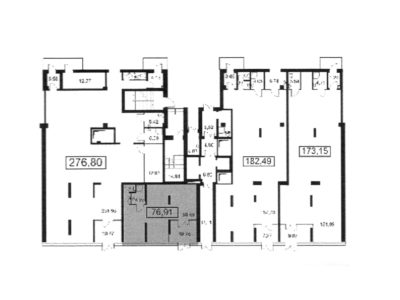 Коммерческое помещение 77 м², Комендантский 71 - План