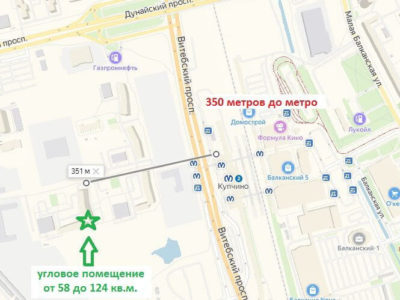 Торговое помещение, Витебский пр. 101, ЖК 