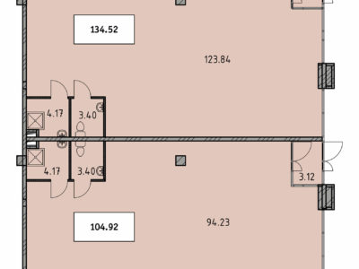 Гражданский пр. 107 (ЖК «МЕЙН ХАУС») - План помещений 105 м² и 134 м²
