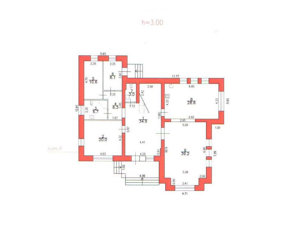 Загородный дом 403,4 м², ул. Невьянская д.16 - План 1-ого этажа