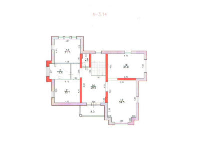 Загородный дом 403,4 м², ул. Невьянская д.16 - План 2-ого этажа