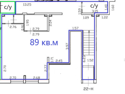 план 89 кв м Воронцовский